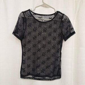 Anthropology stretch lace top